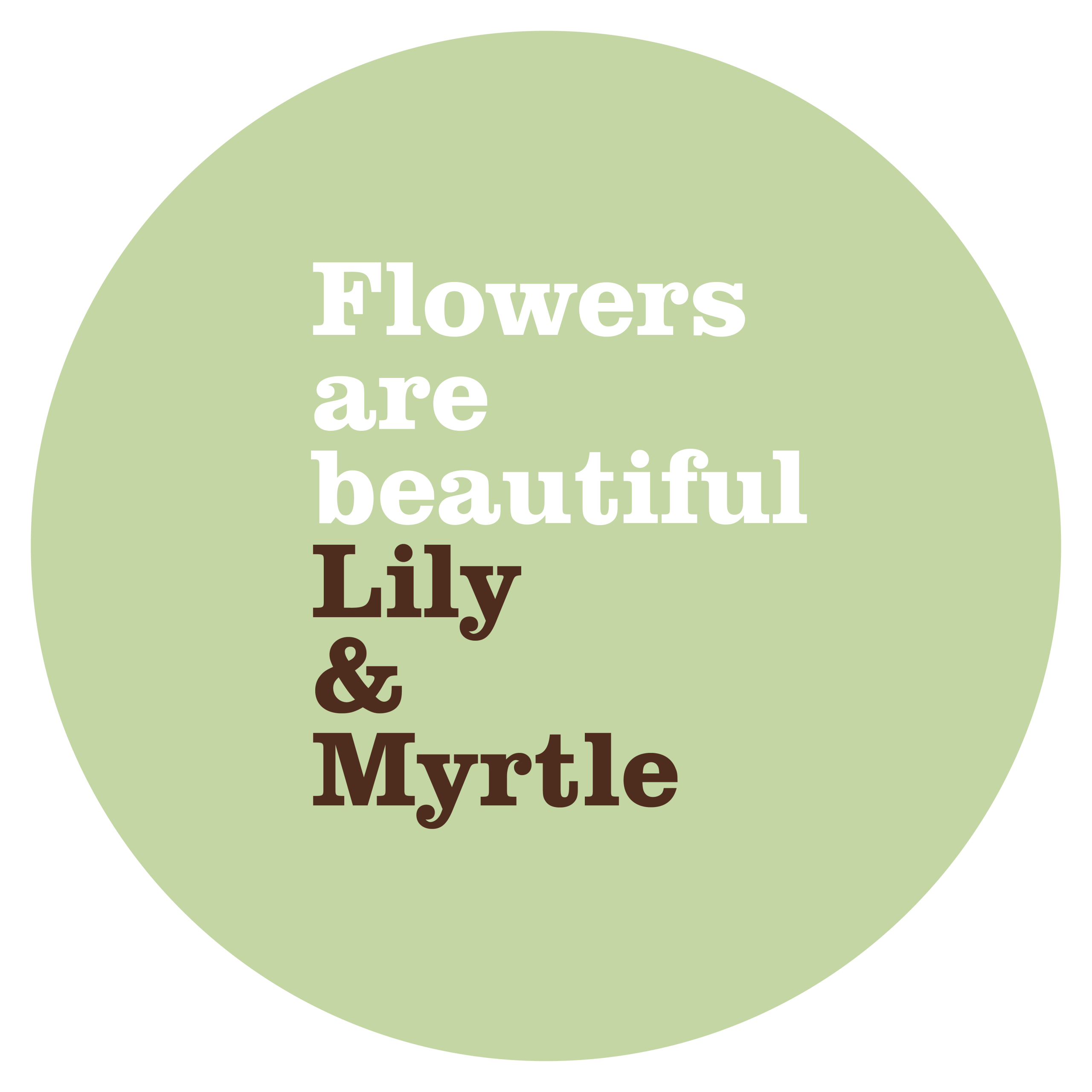 Lily & Myrtle - Branded paper logo circle